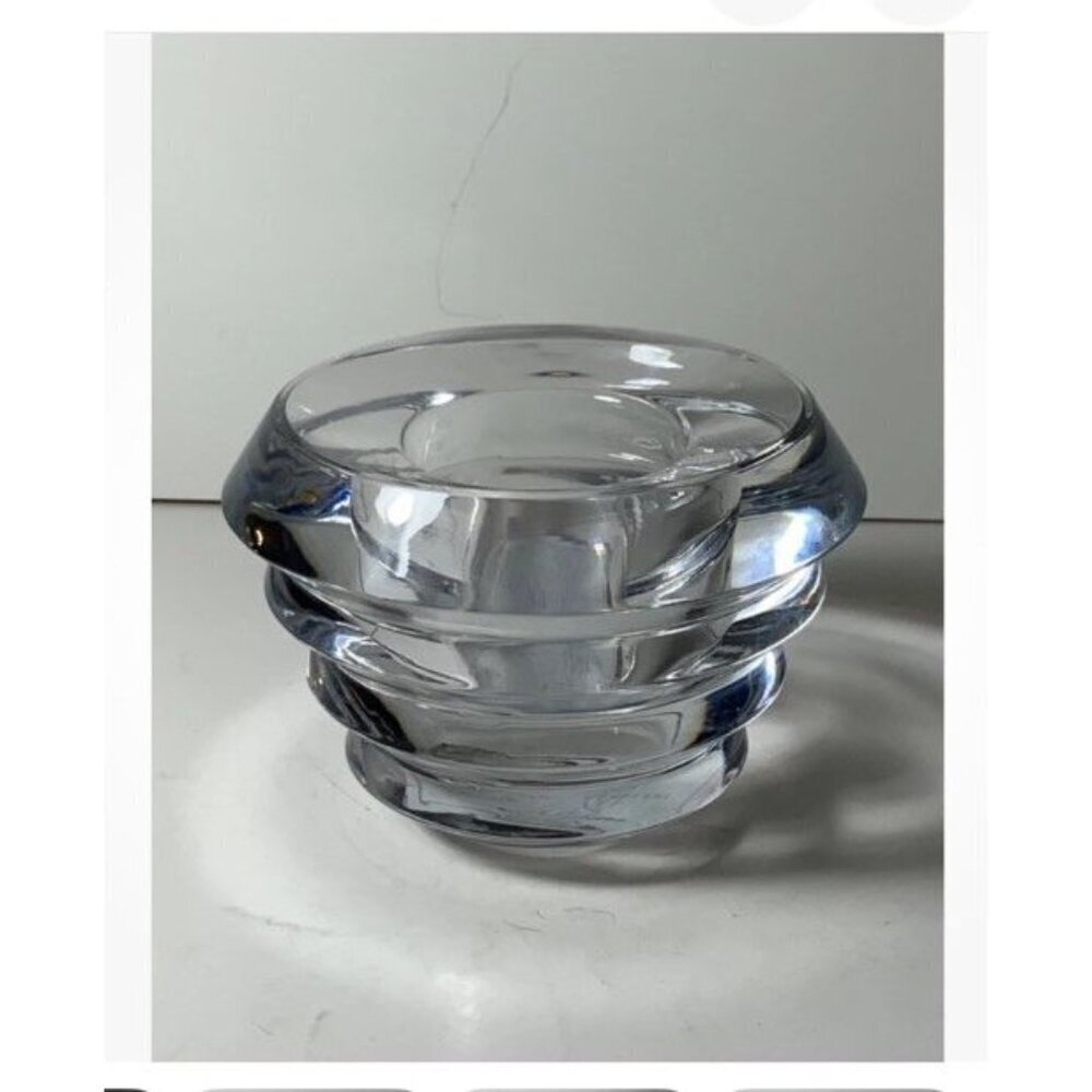 Lenox Ovations Radiance Crystal Candleholder Czech Republic 4 in. Excellent